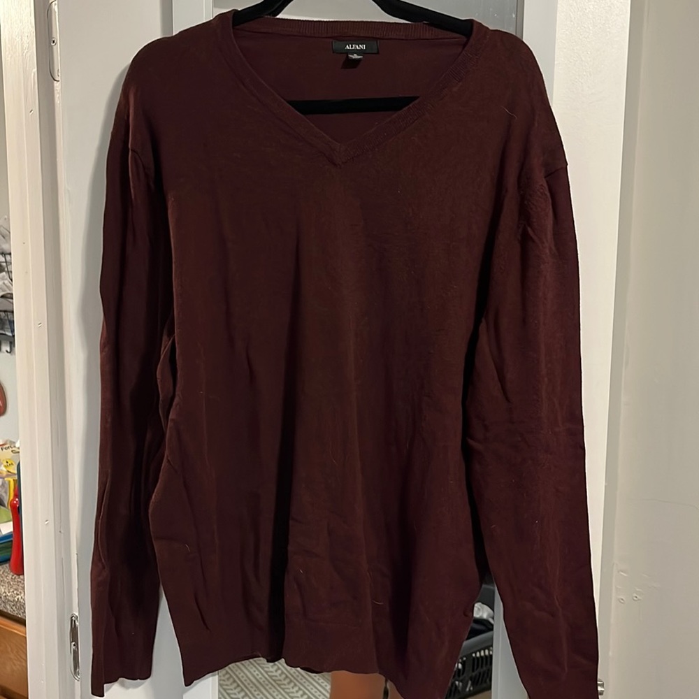 Mens Alfani V-Neck Sweater